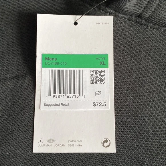 Jordan MJ Essential Fleece Pullover Hoodie - Picture 7 of 8